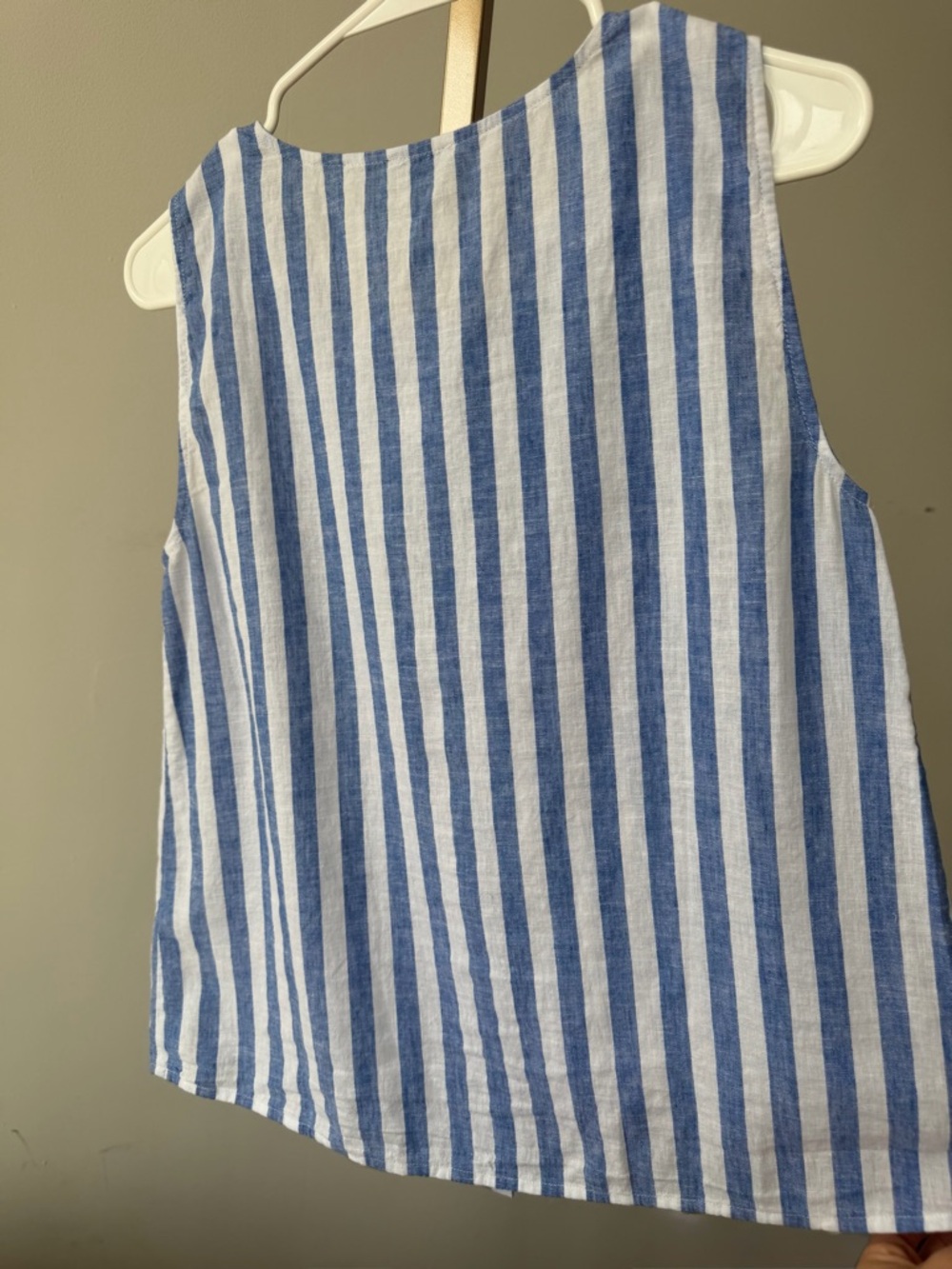 J.CREW Factory Striped linen blend Tank Size XS NWT CK742 - Picture 9 of 16